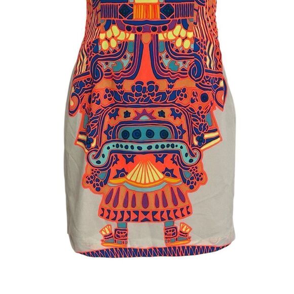 Mara Hoffman Neon Aztec Strapless Mini Cocktail Dress | Size 6 - Picture 4 of 10